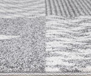 TAPISO Dětský koberec KIDS - tmavě šedý - hvězdy 2 Rozměr koberce: 80x150 cm