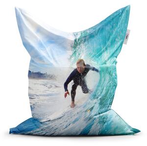 Sablio Sedací vak Classic Surfař na vlně - 200x140 cm