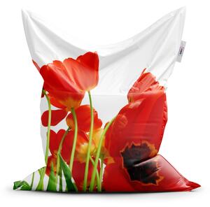 Sedací vak SABLIO - Tulipány 150x100 cm