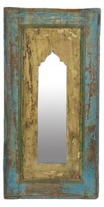 Zrcadlo v rámu z teakového dřeva, 34x5x68,5cm