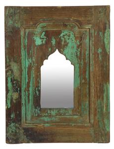 Zrcadlo v rámu z teakového dřeva, 39x3,1x50cm