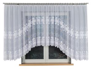 Dekorační oblouková krátká záclona na žabky JOWITA 150 bílá 500x150 cm MyBestHome