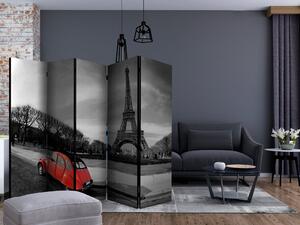 Paraván - Eiffelova věž a červený vůz II 225x172