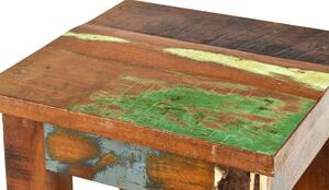 Stolička z antik teakového dřeva, "GOA" styl, 25x25x30cm (3J)