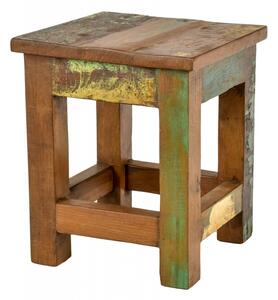 Stolička z antik teakového dřeva, 