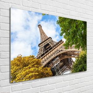 Moderní skleněný obraz z fotografie Eiffelova věž Paříž pl-osh-100x70-f-96010158