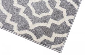 TAPISO Kusový koberec MAROKO - šedý - symboly 3 Rozměr koberce: 80x150 cm