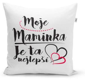 Sablio Polštář Moje maminka je ta nejlepší: 40x40 cm