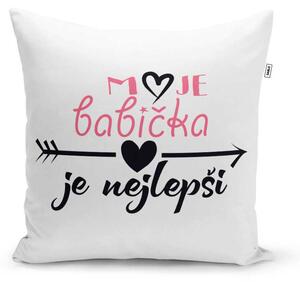 Sablio Polštář Moje babička je nejlepší: 40x40 cm
