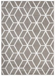TAPISO Kusový koberec BALI - světle šedý - pětihrany 1 Rozměr koberce: 120x170 cm