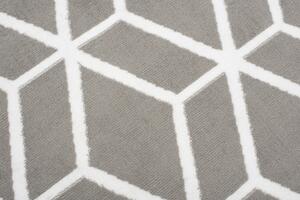 TAPISO Kusový koberec BALI - světle šedý - pětihrany 1 Rozměr koberce: 120x170 cm