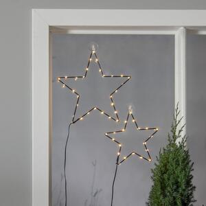 Černá vánoční světelná dekorace Stella - Star Trading
