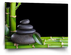Sablio Obraz Bambus a kameny - 60x40 cm