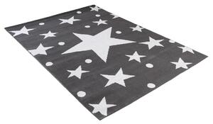 TAPISO Kusový koberec BALI - tmavě šedý - hvězdičky 1 Rozměr koberce: 140x200 cm