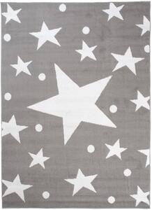 TAPISO Kusový koberec BALI - světle šedý - hvězdičky 1 Rozměr koberce: 120x170 cm