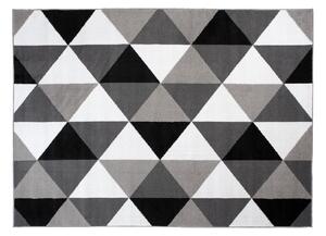 TAPISO Kusový koberec BALI - šedé - trojúhelníky 1 Rozměr koberce: 80x150 cm