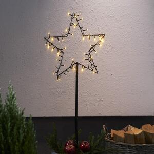 Černá vánoční světelná dekorace Spiky - Star Trading