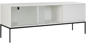 DNYMARIANNE -25% Noo.ma Bílý TV stolek Met 160 x 42 cm