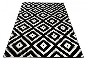 TAPISO Kusový koberec MAROKO - černý - obrazce 1 Rozměr koberce: 120x170 cm
