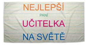 Sablio Ručník Nejlepší paní učitelka na světě - 30x50 cm