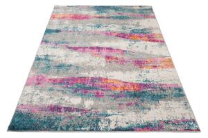 TAPISO Kusový koberec LAZUR - růžový/modrý - vlny 1 Rozměr koberce: 80x150 cm