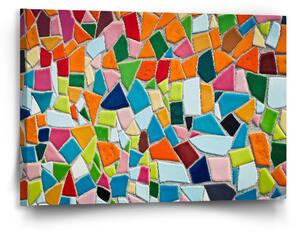 Sablio Obraz Barevná mozaika - 90x60 cm