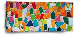 Sablio Obraz Barevná mozaika - 110x50 cm