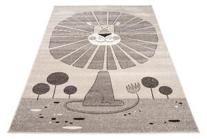 TAPISO Dětský koberec FIESTA - béžový - lvíček 1 Rozměr koberce: 80x150 cm