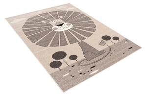 TAPISO Dětský koberec FIESTA - béžový - lvíček 1 Rozměr koberce: 80x150 cm