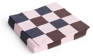 HAY DESIGN Ubrousky Pattern "Light pink, Bordeaux and Black Check" HAY