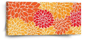 Sablio Obraz Barevné květiny - 110x50 cm