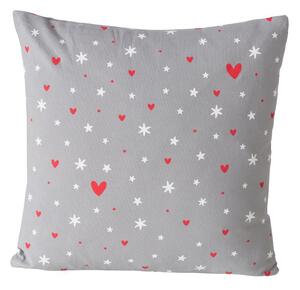 Boltze Home Collections Polštář Anella šedý se srdíčky