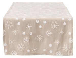 Boltze Home Collections Stolní běhoun Snowflake béžový