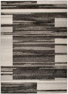 TAPISO Moderní koberec SARI - hnědý - pruhy 2 Rozměr koberce: 80x150 cm