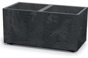 Květináč SIERRA CASE BETON EFFECT 77 cm, černá, M