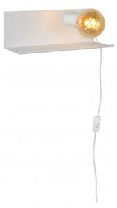 LUCIDE SEBO Wall Light E27/40W L35 W12 H12cm White, nástěnné svítidlo