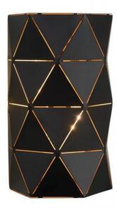 LUCIDE OTONA Wall Light 2xE14/40W L15 H20cm Black, nástěnné svítidlo