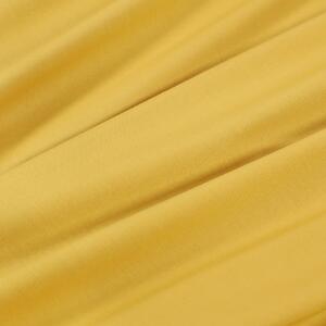 Goldea oválný ubrus 100% bavlněné plátno - medově žlutý 120 x 160 cm