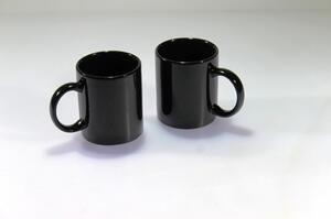 BDK-GLASS Keramické hrnky 250ml černé - 1+1 ZDARMA