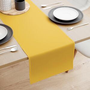 Goldea běhoun na stůl 100% bavlněné plátno - medově žlutý 20x120 cm