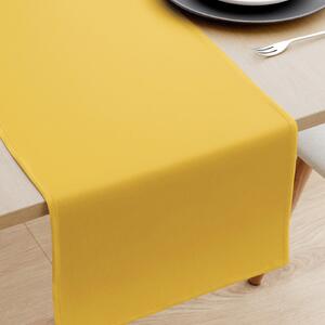 Goldea běhoun na stůl 100% bavlněné plátno - medově žlutý 20x140 cm