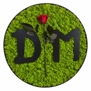 Mechový obraz - Depeche Mode Velikost rámu: 40cm