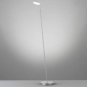 LED stojací lampa Dent stmívací, CCT, 1 x 8W, nikl