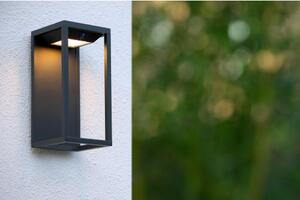 LUCIDE TENSO SOLAR Wall Light Outdoor IP54 Black, venkovní svítidlo