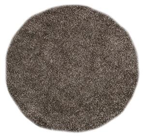 TAPISO Moderní kulatý koberec SOHO - tmavě šedý 1 Průměr koberce: 100 cm