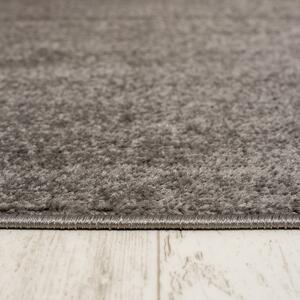 TAPISO Moderní kulatý koberec SPRING - tmavě šedý Průměr koberce: 120 cm