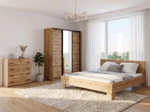 Ložnice NEJBY BARNABA PREMIUM 150K s postelí 180x200 cm s vyšším čelem, dub wotan