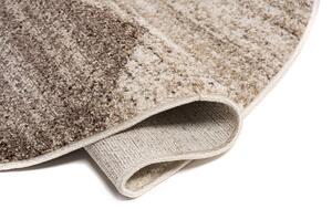 TAPISO Moderní kulatý koberec SARI - béžový - mozaika 1 Průměr koberce: 130 cm