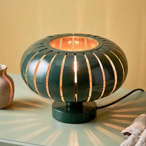 OSRAM Stolní lampa Decor Flora, tmavě zelená, Ø 28 cm, E27, Zelená, Obývací pokoj / jídelna, kov, Young lifestyle