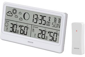 Sencor SWS 3600 meteostanice s bezdrátovým snímačem, bílá